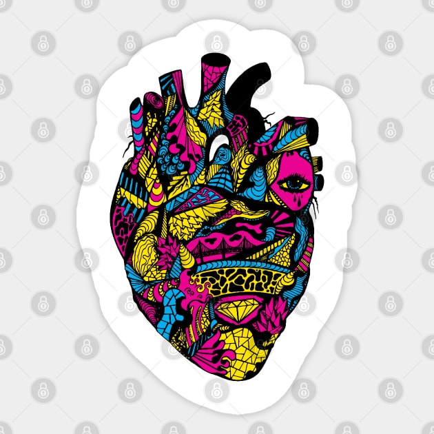 CMYK Transparent Heart Sticker by kenallouis